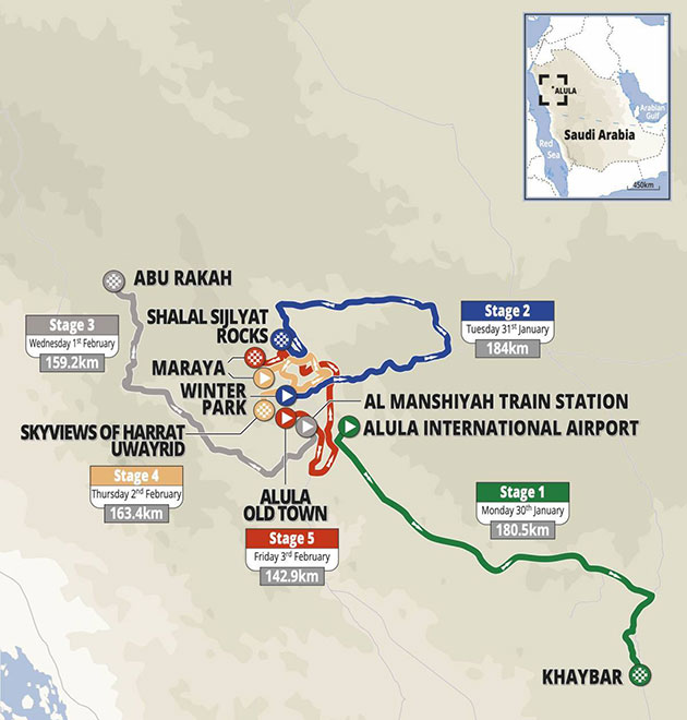 Carte Saudi Tour 2023