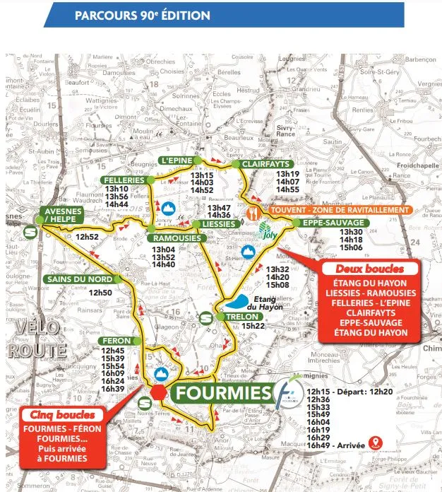 Carte Grand Prix de Fourmies 2023