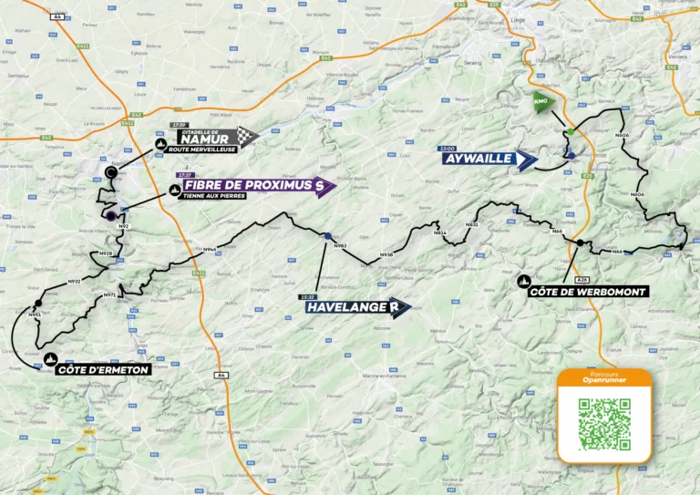 Carte Grand Prix de Wallonie 2023