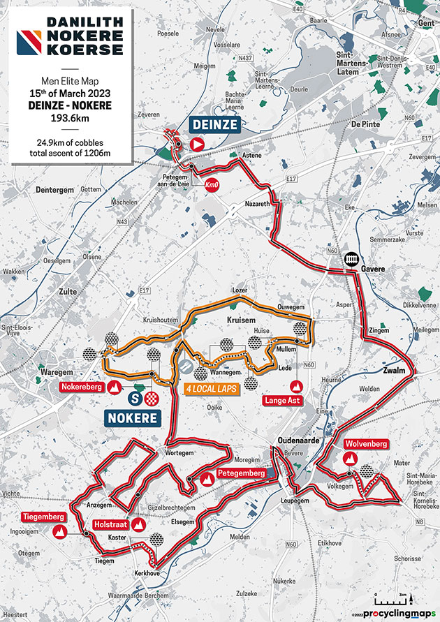 Carte Nokere Koerse 2023