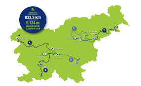 Carte Tour de Slovénie 2023