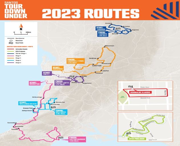 Carte Tour Down Under 2023