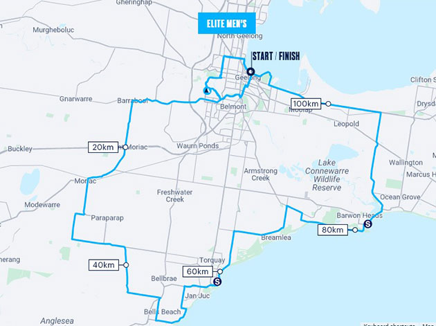 Carte Cadel Evans Great Ocean Road Race 2024