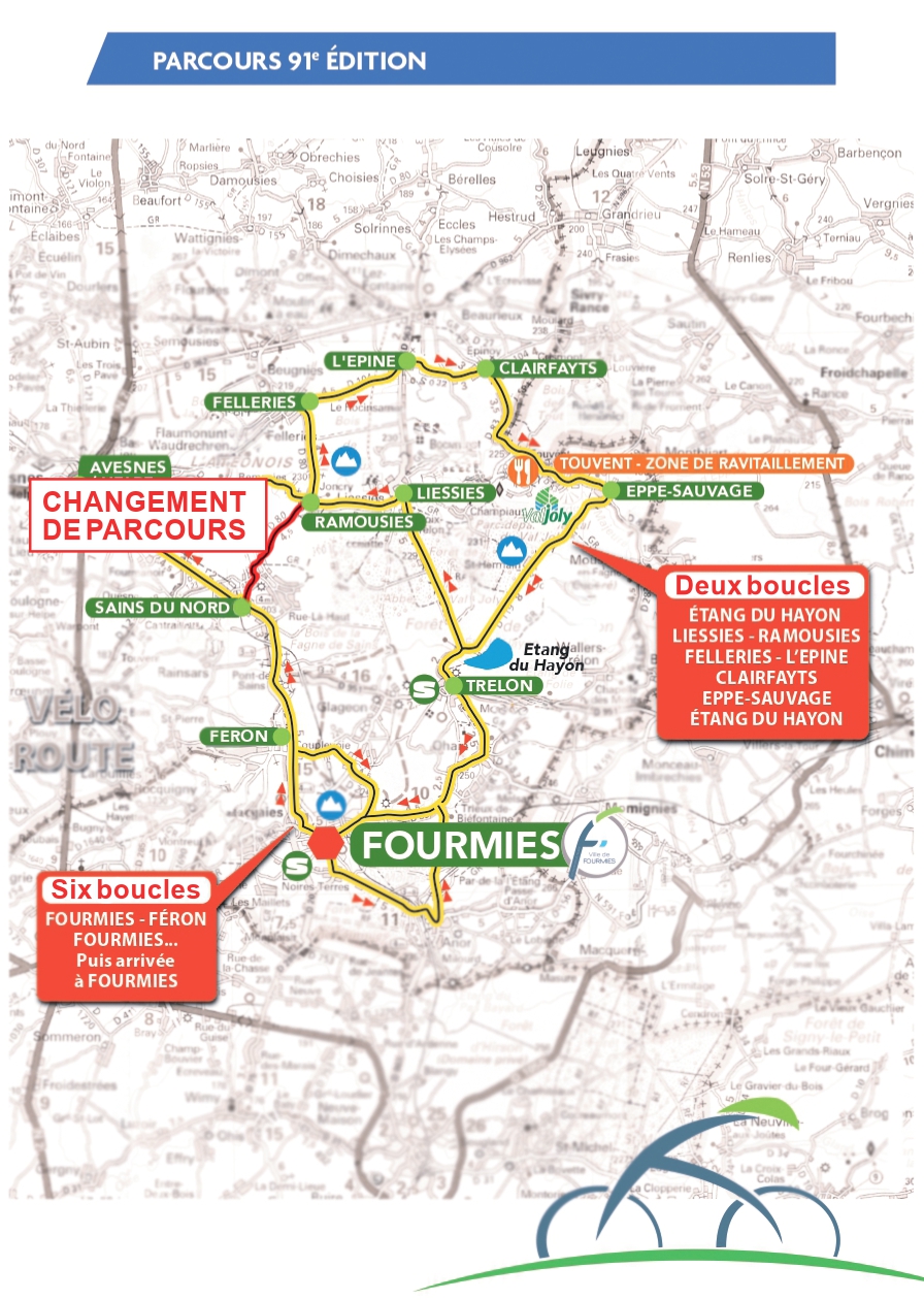 Carte Grand Prix de Fourmies 2024