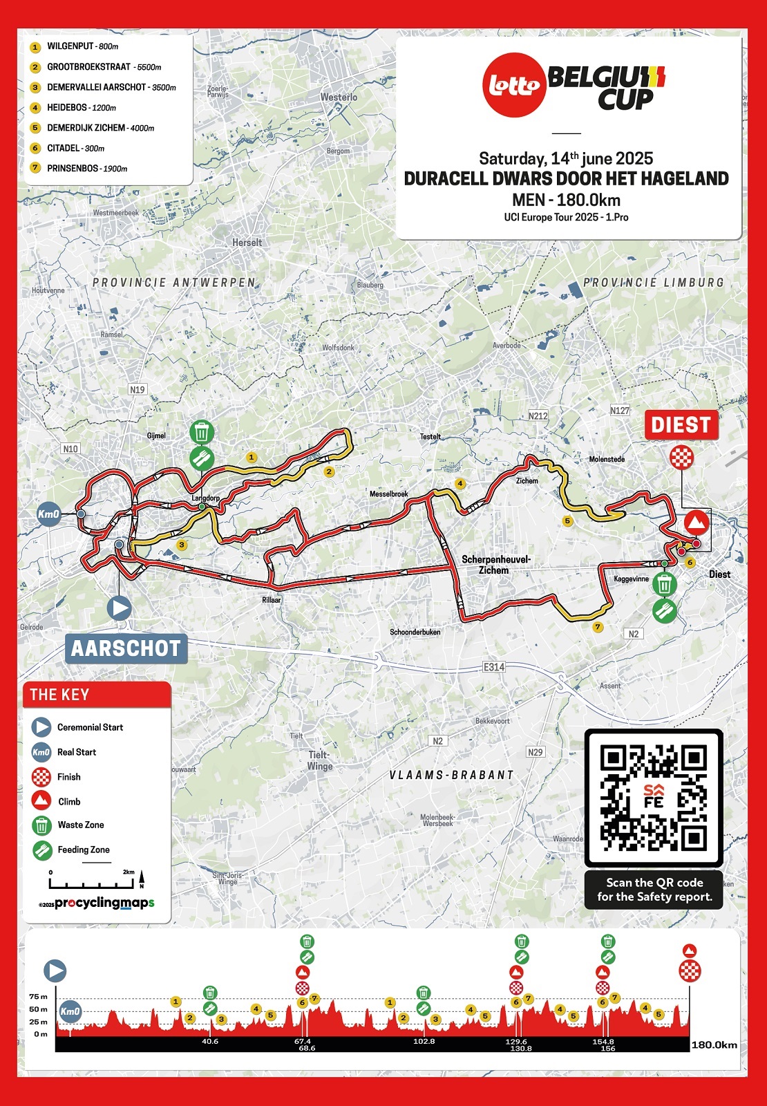 Carte À Travers le Hageland 2025