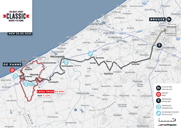 Carte Classic Brugge-De Panne 2025