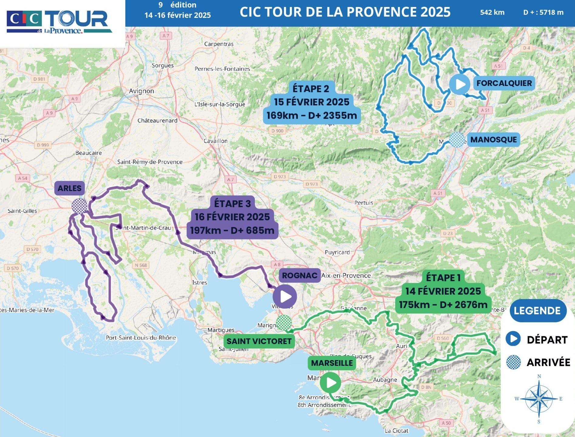 Carte Tour de Provence 2025