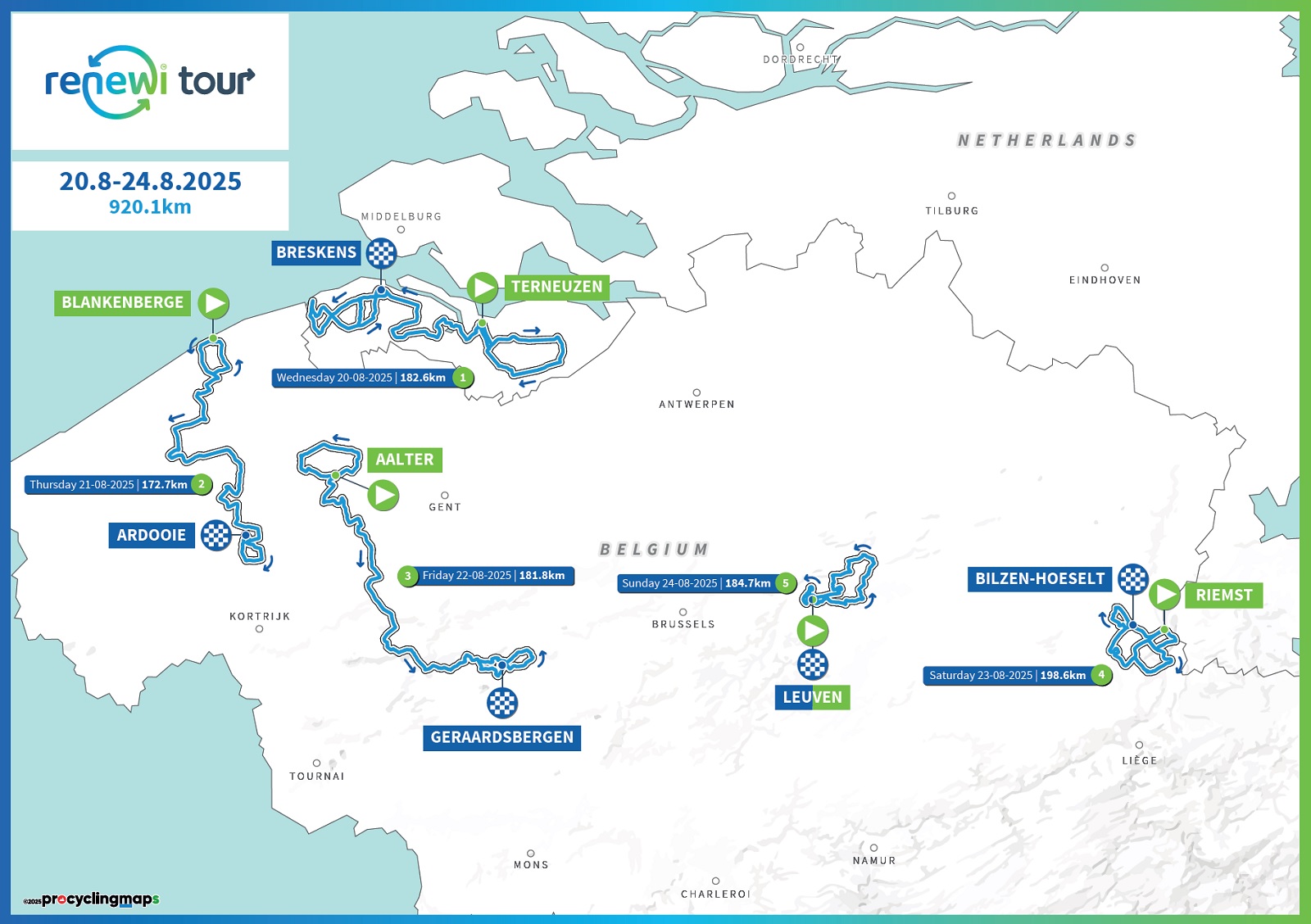 Carte Renewi Tour 2025