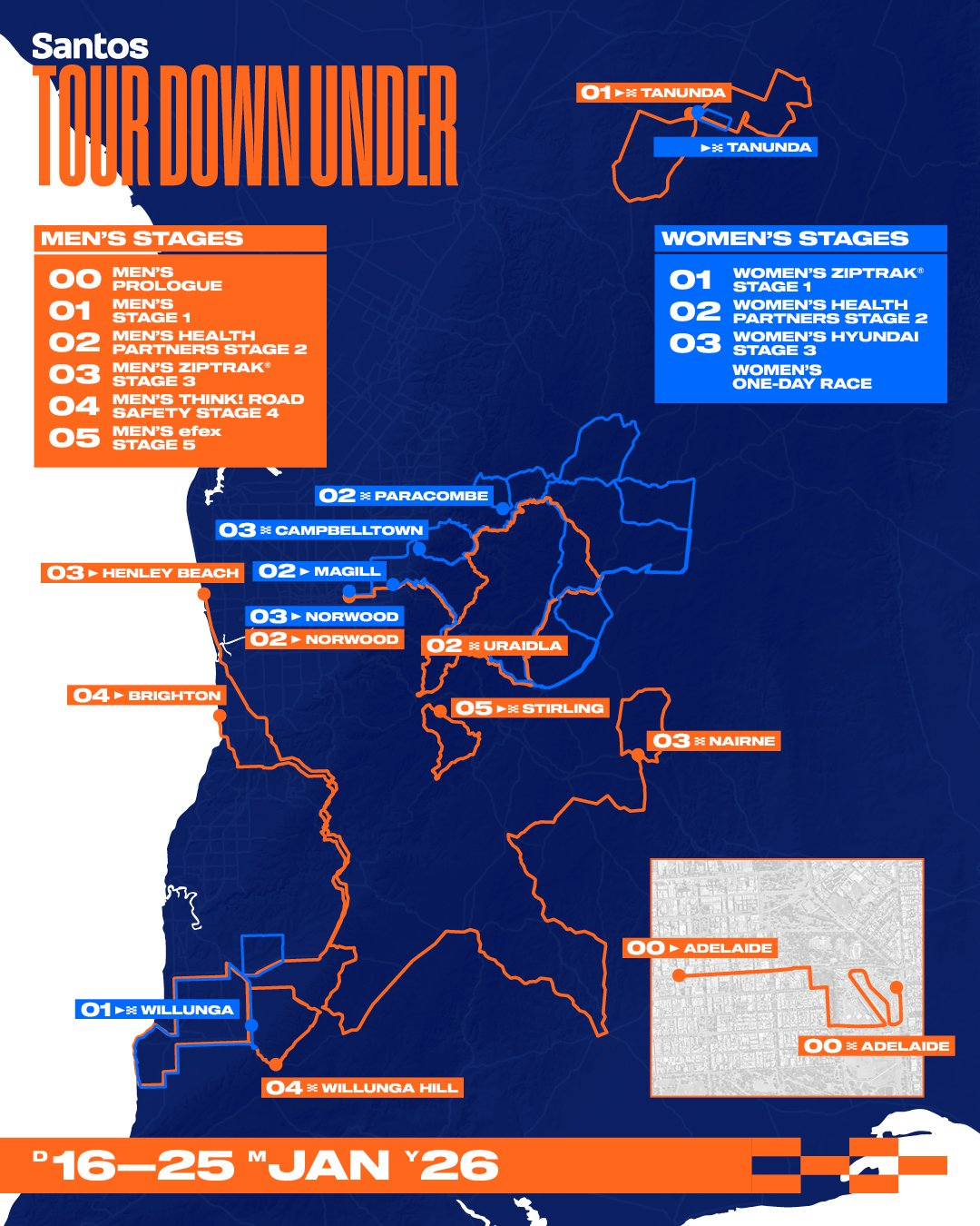 Carte Tour Down Under 2026